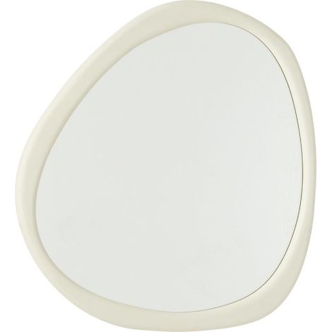 Miroir Mural Design "Moderna" 80cm Blanc (1/3)
