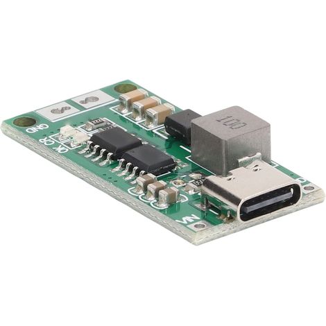 Batterielademodul Typ C auf 8,4 V, guter Schutz, Boost-Spannung, Lithium-Batterie-Ladeplatine, grün, 2 A (1/5)