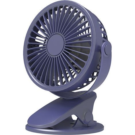 Ventilatore con clip USB – Motore DC senza spazzole – Regolabile a 360° – Clip robusta fino a 6,35 cm – Ideale per ufficio, camera da letto, studio – 1 pezzo (1/5)