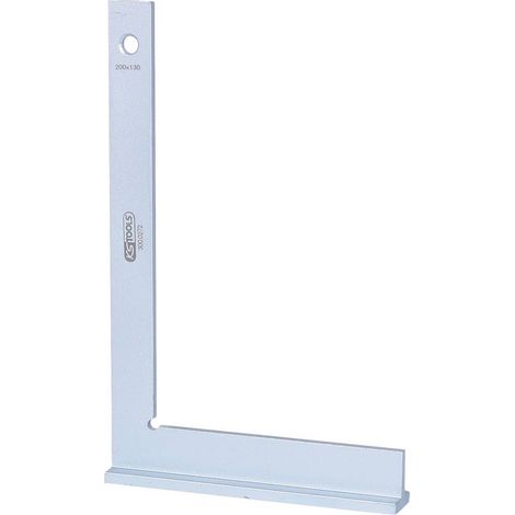 Ks Tools – Équerre à chapeau 200mm en acier – Base d'accroche pour précision – Conçue pour travaux courants – Durable et robuste (1/5)