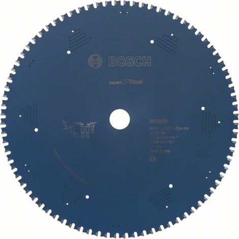 Bosch Accessories Expert for Steel 2608643061 Kreissägeblatt 305 x 25.4 x 2.2 mm Zähneanzahl: 80 1 S