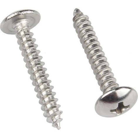 Vis À Bois M5 x 16 mm - Inox 304 Tête Ronde Cruciforme - Pour Fixation Intérieure Sur Bois - Lot De 20 (1/4)