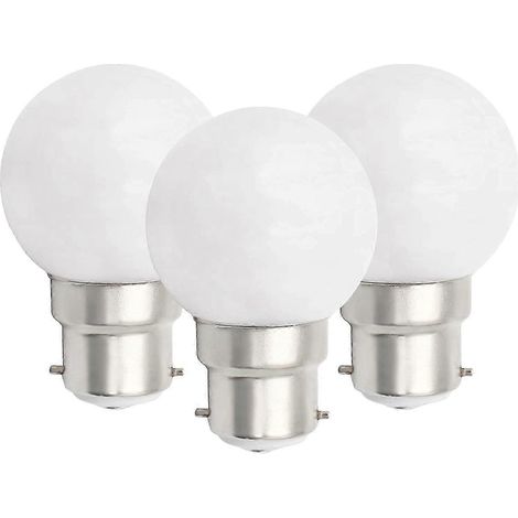 WXH Lot de 6 ampoules LED B22 3W, forme balle de golf, culot à baïonnette B22, petite ampoule globe, dimmable [DB]-AquaForge (1/3)