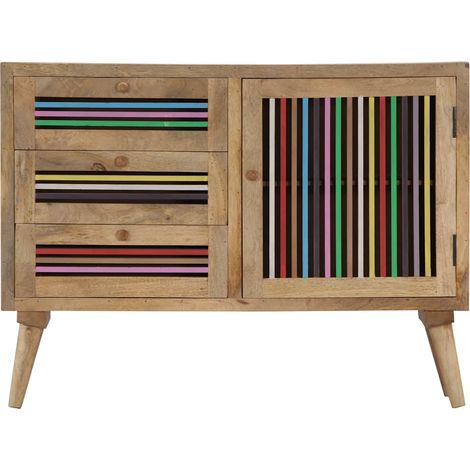 Maison Exclusive - Buffet 100 x 30 x 75 cm Bois de manguier massif (1/5)