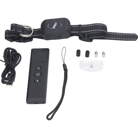 Collier de dressage rechargeable intelligent étanche bip vibration choc électrique pour chiens grandes, moyennes et petites tailles (1/5)