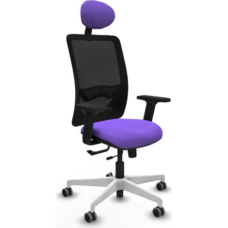 Chaise de bureau piqueras y crespo Zulema noir mousse découpée (1/2)