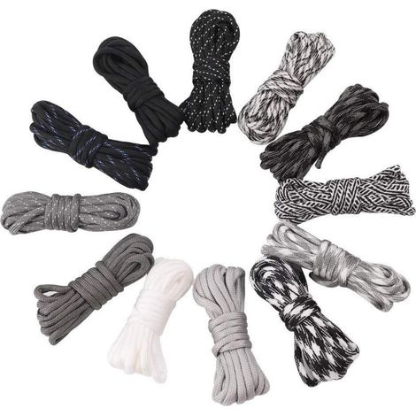 Paracord 550 Seil 12 Farben 3m, Typ III Fallschirmleine, Bastelset, Survival