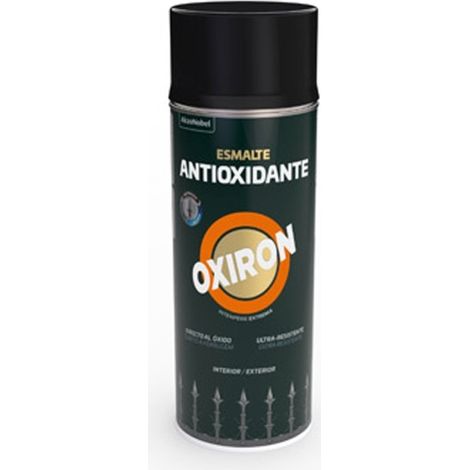 Esmalte antioxidante spray oxiron liso satinado 400 ml negro