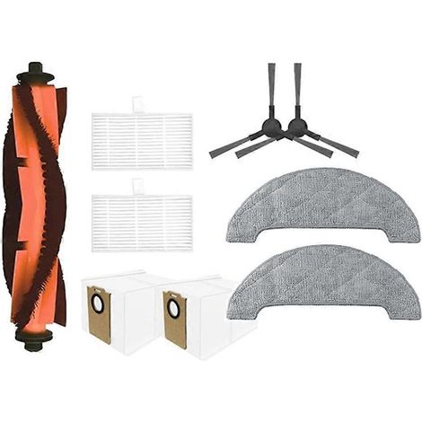 Pièces détachées pour aspirateur Dreame MOVA E20 / E20 Pro / E20 Pro Plus / Trouver série E20 : brosse, sac à poussière, filtre et chiffon de nettoyage.