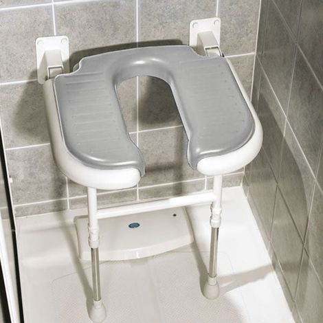 AKW 4000 Series Standard Horseshoe Padded Seat Grey
