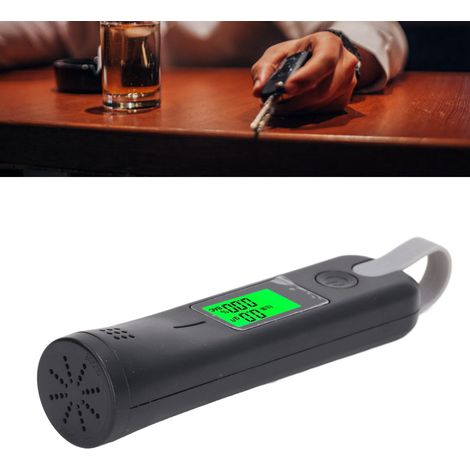 TS-21 Nouveau testeur d'alcoolémie portable sans fil rechargeable (noir) (1/5)
