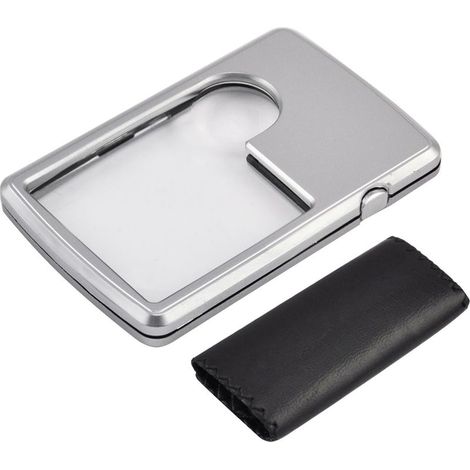 Loupe de lecture portable 3X 6X avec lumière LED pour livres, magazines, journaux et cartes. (1/4)