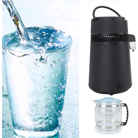 Distillatore d'acqua automatico da 4 litri in acciaio inox con arresto automatico, 750 W, per casa, ufficio, laboratorio, spina europea, 220 V (1/4)