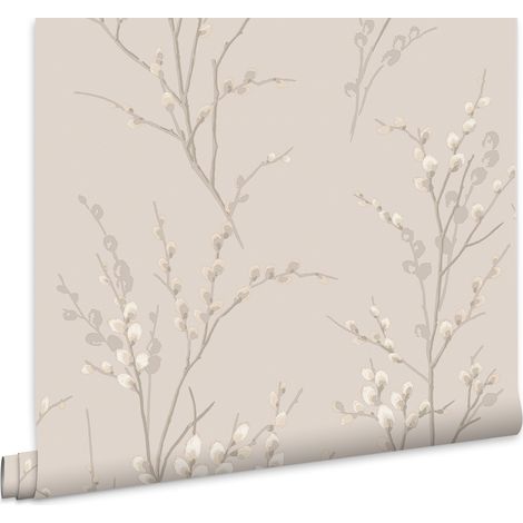 Laura Ashley Pussy Willow Dove Grau Vliestapete - 10mx52cm