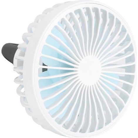 5V 5W 360 Grad verstellbarer USB-Autolüfter mit LED-Beleuchtung (1/5)