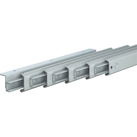 Itar – Coulisse pour table console – 5 lames – Charge 45 kg – Hauteur 36 mm – Largeur 76,5 mm – Longueur 350 mm – Acier – Ouverture 1242 mm