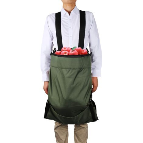 Sac de Récolte Lourd et Grande Capacité pour Fruits & Légumes - Sac à Dos Suspendu Mains Libres avec Poche, Cueilleur Durable en Jardinage pour Pommes, Fraises, Cerises