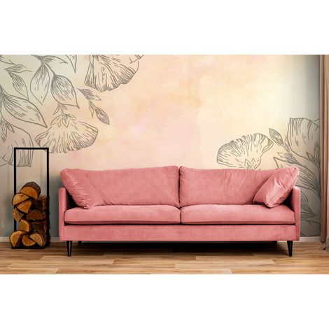 Papier Peint Pastel - Floral Délicat - 150 x 250 cm (1/2)