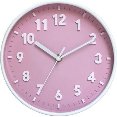 pair Horloge murale simple moderne, muette, salon, outils de décoration pour la maison, Pour décorer la chambre des filles-Rose (1/4)