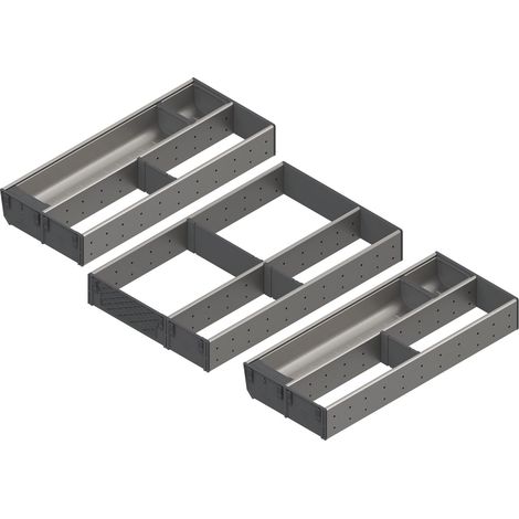 Blum Orga-Besteckeinsatz Facheinteilungs-Set KB 1000-1099mm, NL 450mm, grau