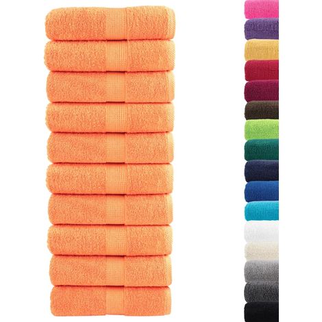 Serviettes d'invité de qualité supérieure SOLUND 10 pcs orange