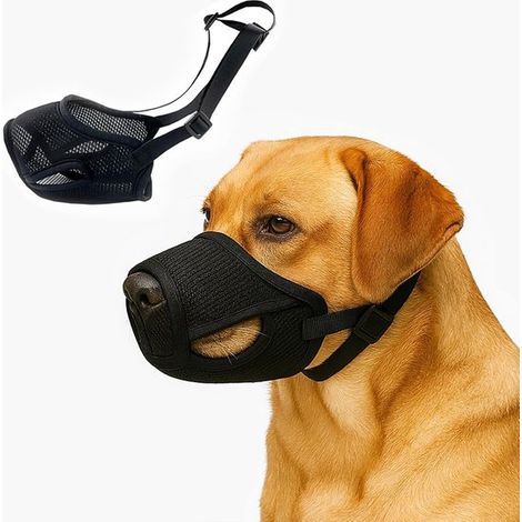 Malla transpirable para perros – Antimordeduras, anticaída de pelo, antiarañazos – Fácil de limpiar/quitar – Fácil de cortar – No se enreda (XL) (1/5)