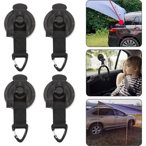 Filiyano-Crochets à ventouse pour auvent de voiture, bâche, bateau, fixation pour camping en plein air (1/5)