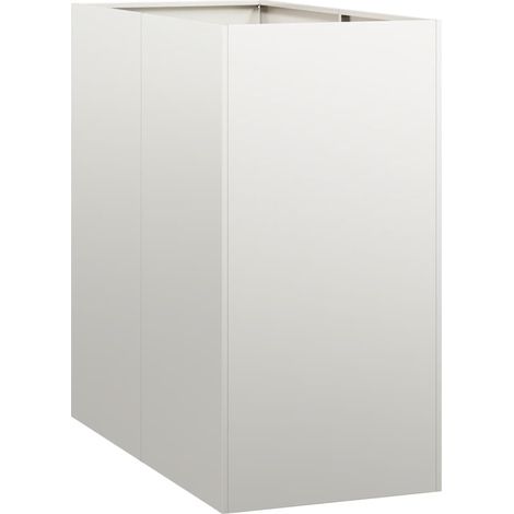 Maison Exclusive - Pflanzkübel 40x80x80 cm Edelstahl (1/5)
