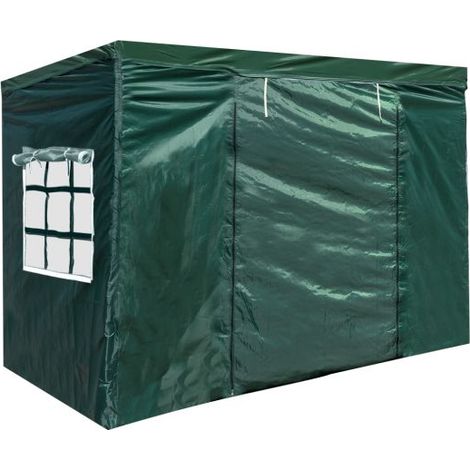 Packs Laterales Carpas Plegables - Pack 4 Laterales para Carpas 3x3 Eco 2L1V1P - Verde