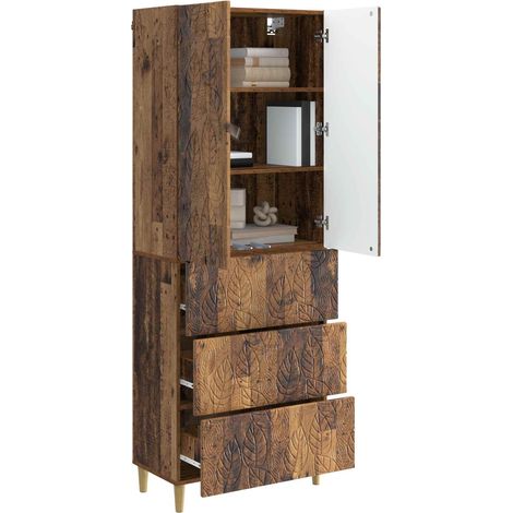 Set di armadi 2 pz Legno antico 66 x 34,5 x 90 cm DAS116402 (1/5)