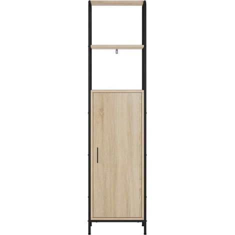 Armoire Haute de Rangement 40x33x161 cm, Bois d'Ingénierie Couleur Chêne Sonoma, Meuble de Stockage Vertical pour Cuisine ou Salle de Bain (1/5)