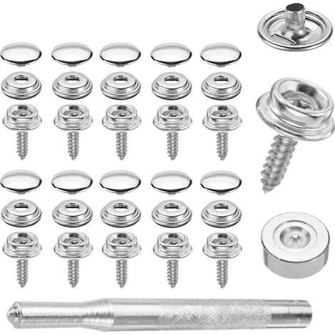 Vis métalliques. boutons-pression pour tente. pièces de rechange pour boutons de tente antirouille. accessoires de tente (1/5)