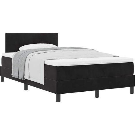 Maison Exclusive - Boxspringbett mit Matratze Schwarz 120 x 190 c