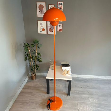 Lampadaire Umbra Métal Moderne E27 Largeur 32 cm Abat-jour Réglable Tablette Variateur (1/4)