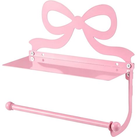 Porte-papier toilette, fer/rose, pour rouleau papier toilette (1/5)