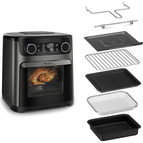 Four AirFryer Moulinex Easy Fry Multifonction Combi air fryer et four AL5558F0 1800 W Noir