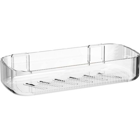Etagere Salle De Bain - Support Adhesif Sans Perçage - Drainage Inferieur - Plastique Resistant - 25 X 11 X 5 Cm - 1 Piece (1/5)