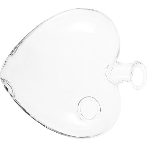 Vase suspendu en forme de cœur pour plantes aquatiques, verre borosilicate haute résistance (1/5)