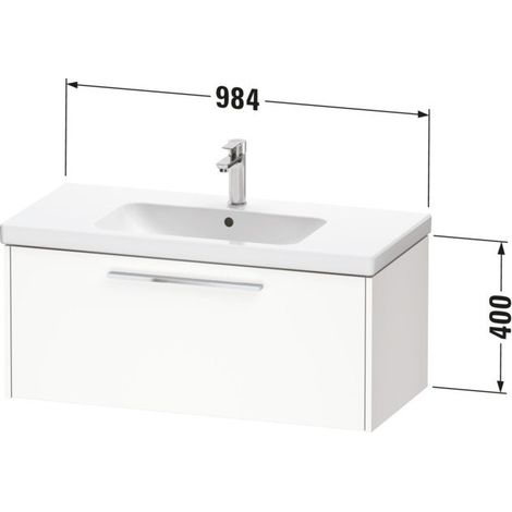 DURAVIT DC46680BD430000 D-Code WTU Support mural extractible 1 (1/2)