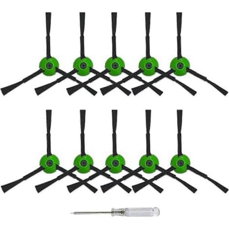 Packung mit 10 Ersatzseitenbürsten für iRobot Roomba Serie I, J und E (alle Modelle), Kantenreinigungsbürste