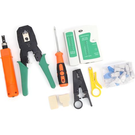 Kit d'outils de câblage réseau portable professionnel avec accessoires de détection de câbles YG-P310 DC 9V (1/5)