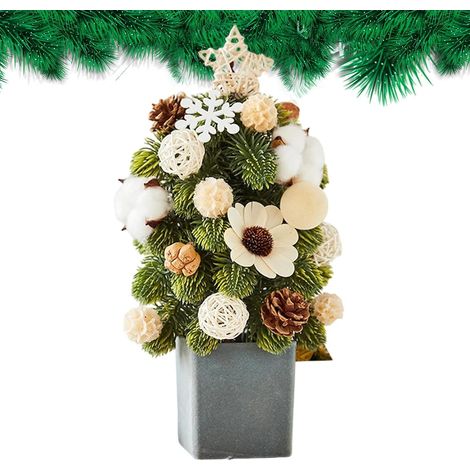 Sapin de Noël Artificiel Décoration De Table pour Fêtes Arbre de Noël de Table Fait Main Pour Célébration Carnaval Soirée Fête Des Mères Fête Des Mères Appartement Cheminée (1/5)