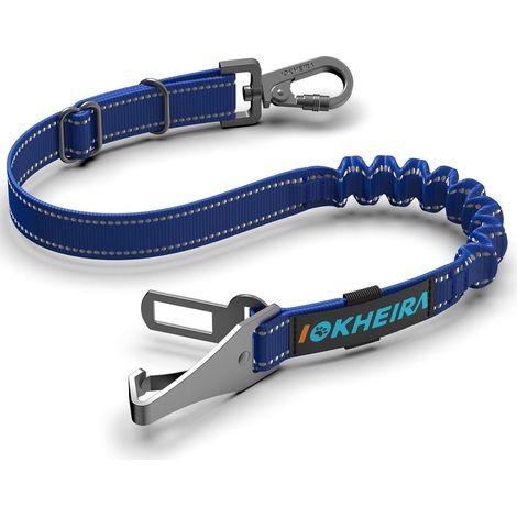 Hundegurt Auto Sicherheitsgeschirr Universalstecker Navyblau (1/5)