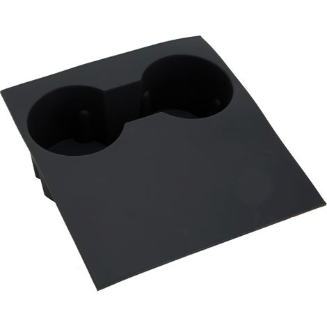 Porte-gobelets noirs pour console centrale Tesla Model 3 et Model Y, en silicone résistant aux rayures et à l'usure, remplacent les porte-gobelets d'origine. (1/5)