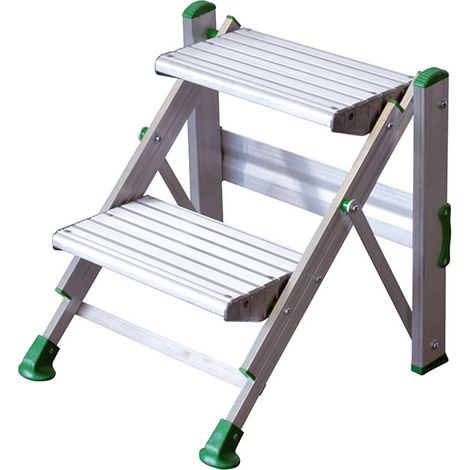 Facal – Marchepied 3 marches – Hauteur de travail 2.75m – Grandes marches antidérapantes 230mm – Pliable pour transport facile (1/6)