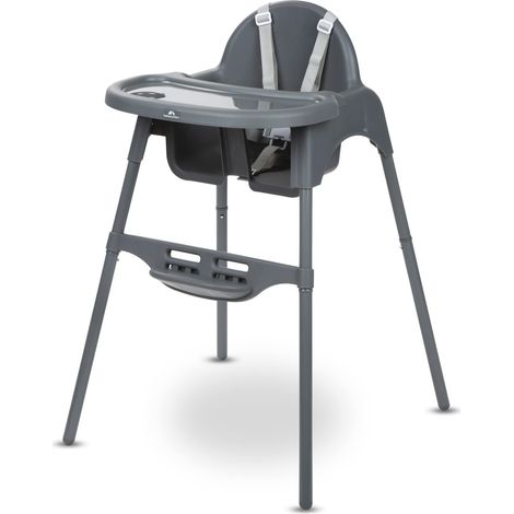 Chaise Haute Convertible 2-en-1, 0–15 kg, Dark Grey (1/5)