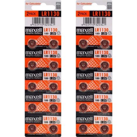 .20 piles Maxell LR1130 LR54.