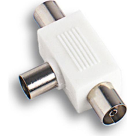 ADATTATORE DOPPIO TV MASCHIO CON  2 PRESE- FANTON- 10,0 pz