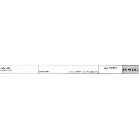 MAORI cortacésped MP490 HT-WP cable autopropulsado 1600mm funda 1392mm