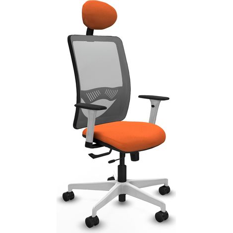 Chaise de bureau piqueras y crespo Zulema blanc soutien lombaire (1/2)